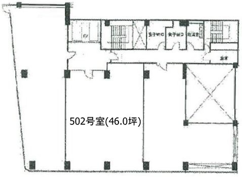 新宿ロイヤルビル502 間取り図