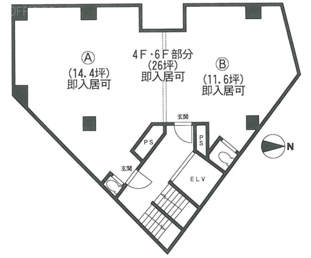 NSKビル4F 間取り図