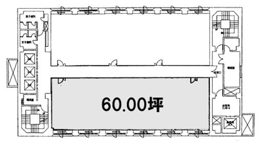 日本自転車会館3号館ビル5F 間取り図