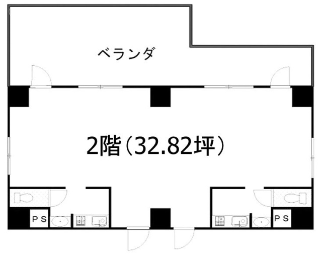 志美津ビル2F 間取り図