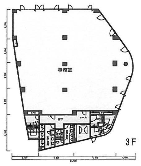 甘酒屋ビル3F 間取り図