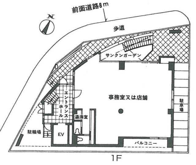 狸穴アークビル1F 間取り図