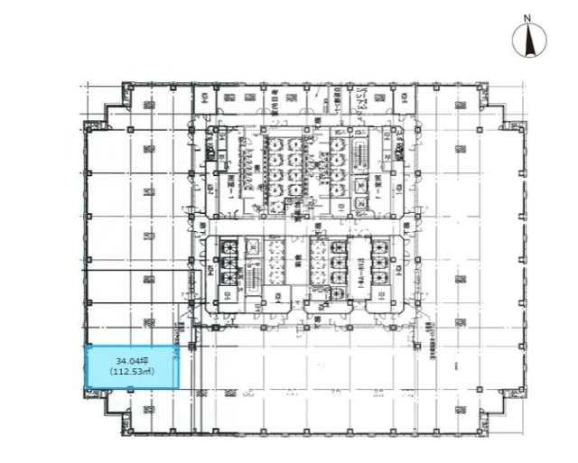 品川グランドセントラルタワー9F 間取り図