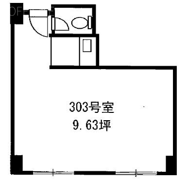 新宿Qフラットビル303 間取り図