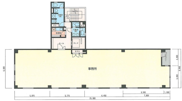 鈴与日本橋ビル2F 間取り図