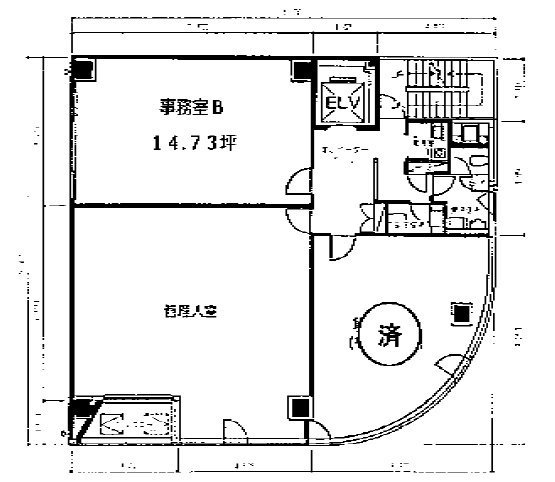 長田屋ビルB 間取り図