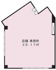 南常盤台1丁目店舗ビル1F 間取り図