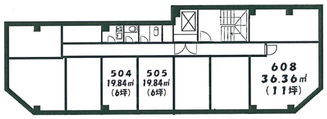 本町中央ビル608 間取り図