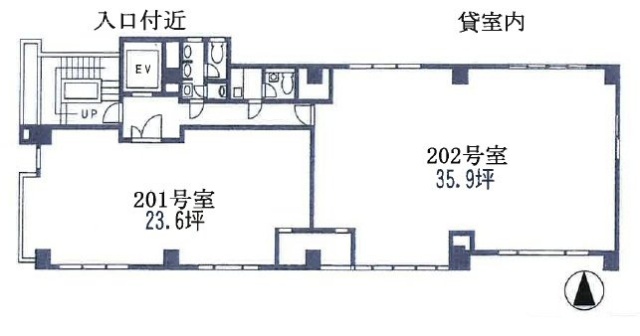 小松和東上野ビル201 間取り図