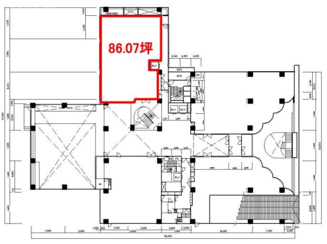 Daiwa赤坂ビル1F 間取り図