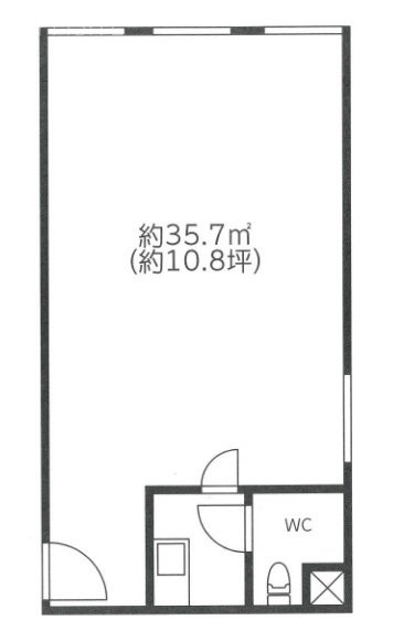 赤坂Qビル204 間取り図