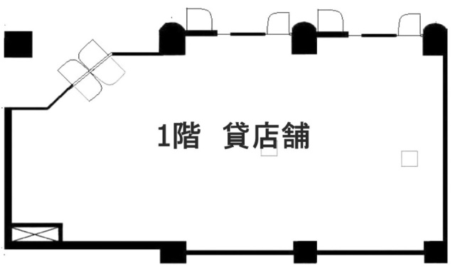 381稲毛海岸ビル1F 間取り図