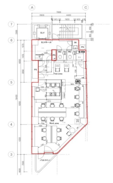 いちご中目黒ビル9F 間取り図