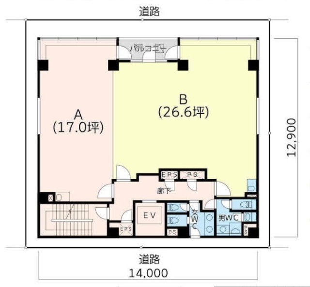 英(はなぶさ)ビルB 間取り図