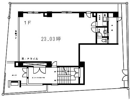 桧峯(ひみね)ビル1F 間取り図