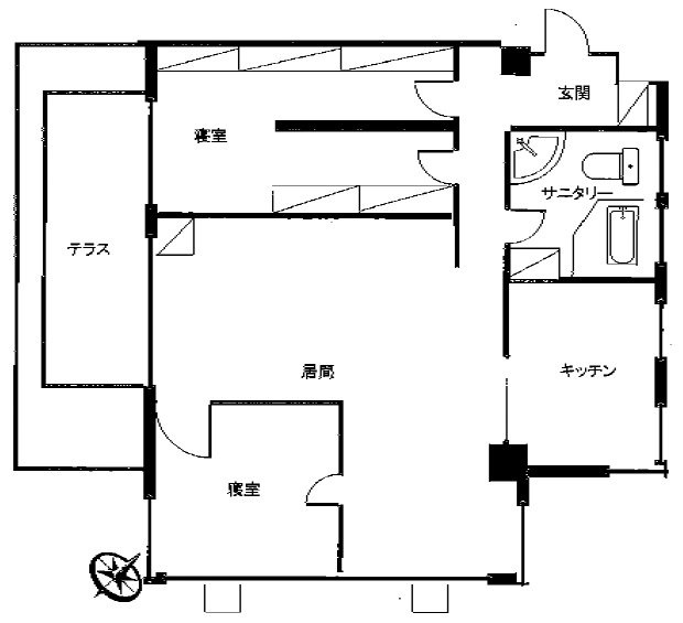 VILLA GLORIA(ビラ・グロリア)701 間取り図