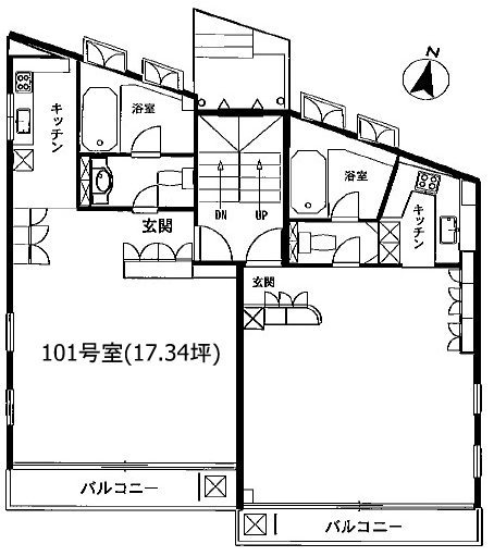 目黒アスコットビル101 間取り図