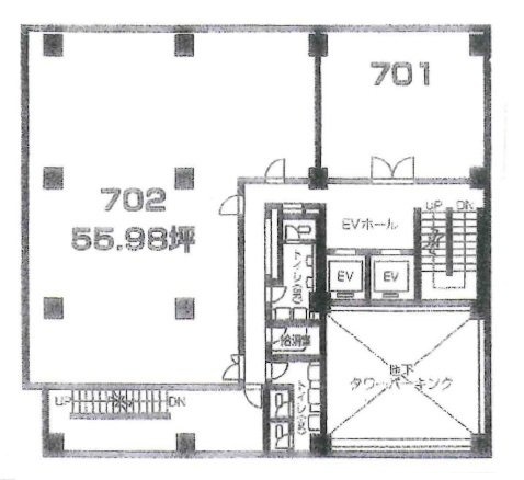 カーニープレイス川越702 間取り図