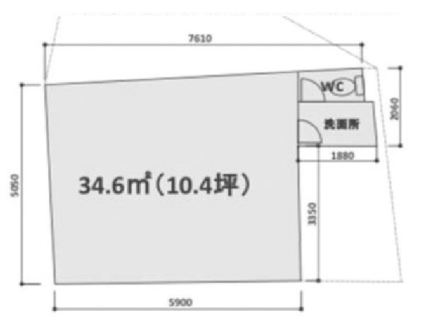 梶山ビル1F 間取り図