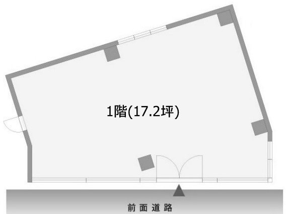 代官山KUMIKOビル1F 間取り図