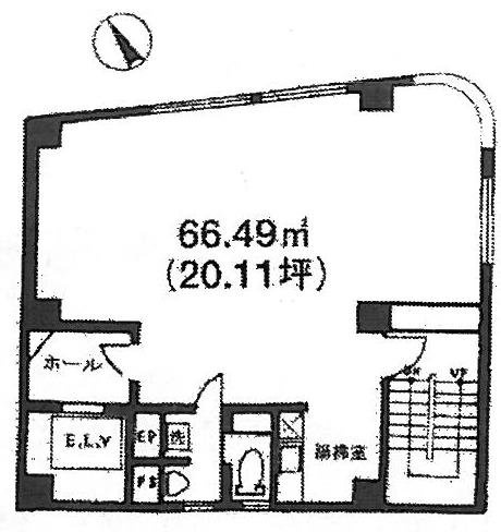 日本橋KSビル4F 間取り図