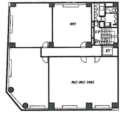 KN日本橋ビル802-803 間取り図