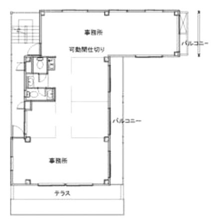 高田馬場YSビル2F 間取り図