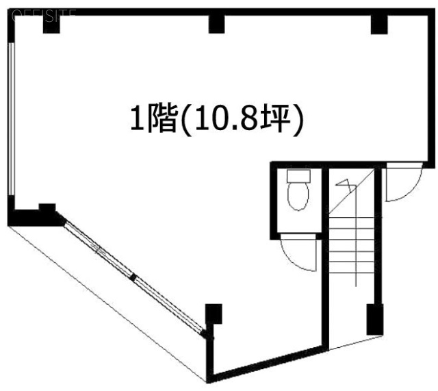 かめやビル1F 間取り図