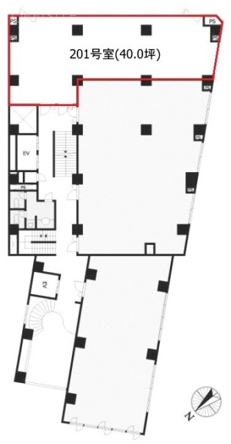 渋谷アイビスビル2F 間取り図