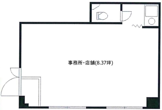 クイーンズコートオークラビル104 間取り図