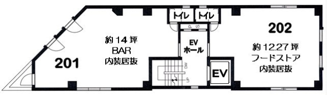 朝日新宿館201 間取り図