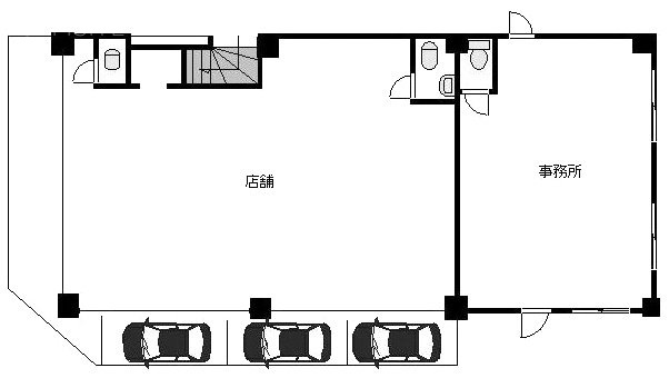 安藤ビル1F 間取り図