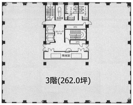 泉館文人通りビル3F 間取り図