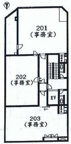 コヤマビル2F 間取り図
