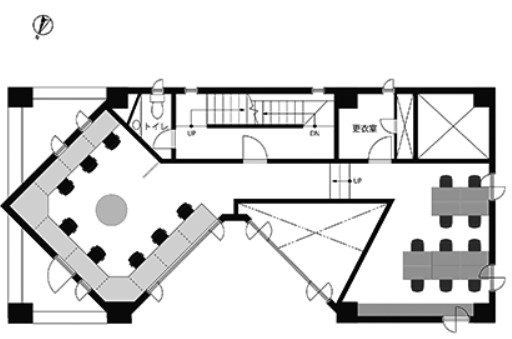 Wave渋谷ビル3F 間取り図