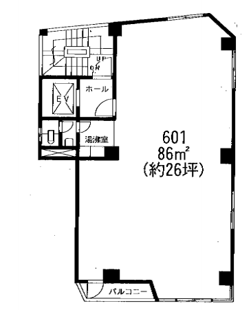 結城ビル601 間取り図
