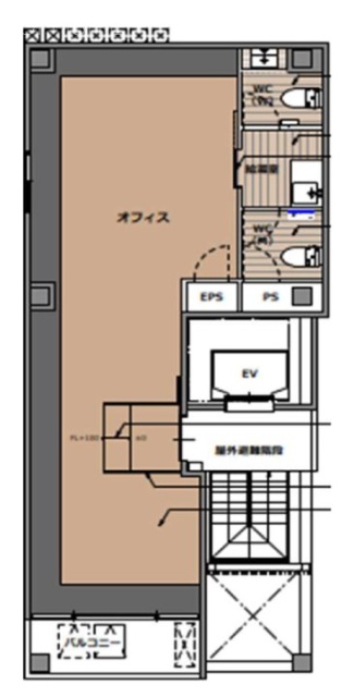 ACN築地二丁目ビル3F 間取り図