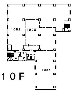 共同上野ビル1002 間取り図