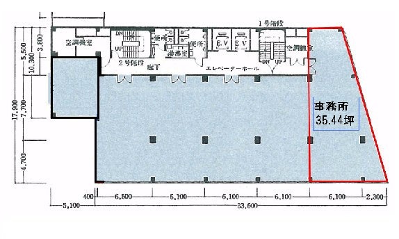 コリドースクエア銀座7丁目805 間取り図