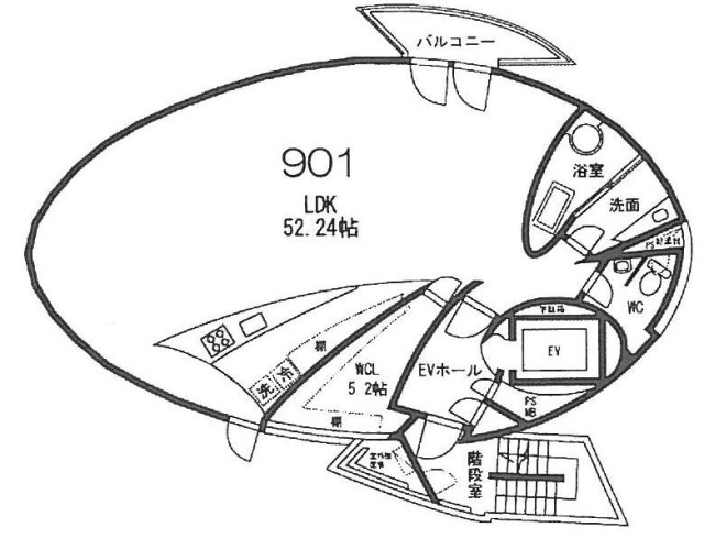 イグレック901 間取り図