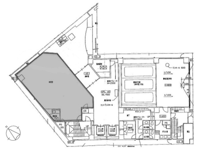 日本橋Kビル1F 間取り図
