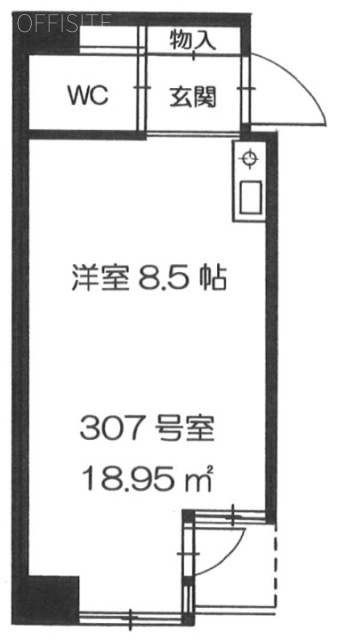 グランメール高田馬場ビル307 間取り図
