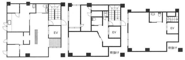 蒲田本町2丁目一棟ビル1F～3F 間取り図