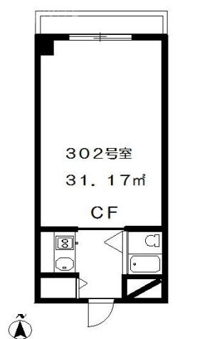 OHビル302 間取り図