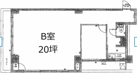 溝呂木第二ビル60B 間取り図