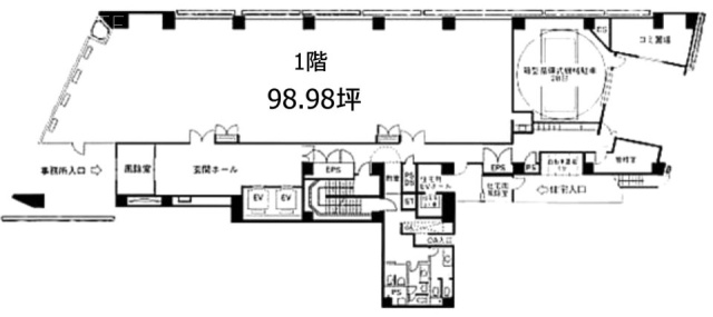 ザイマックス岩本町ビル1F 間取り図