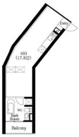 COMS UEHARAビル403 間取り図