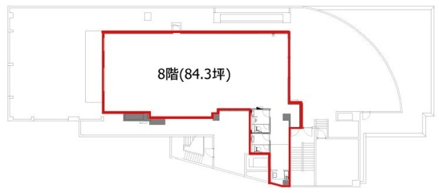 Daiwa笹塚ビル8F 間取り図