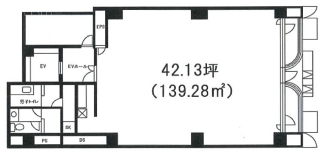 菱進銀座ビル5F 間取り図