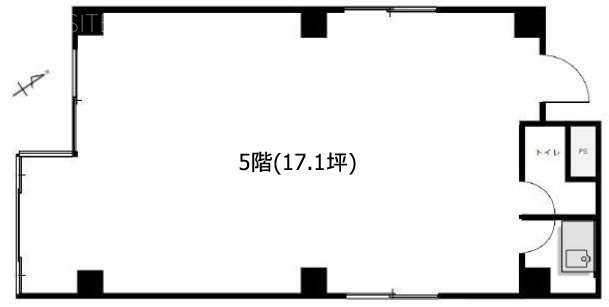 元赤坂NHビル5F 間取り図